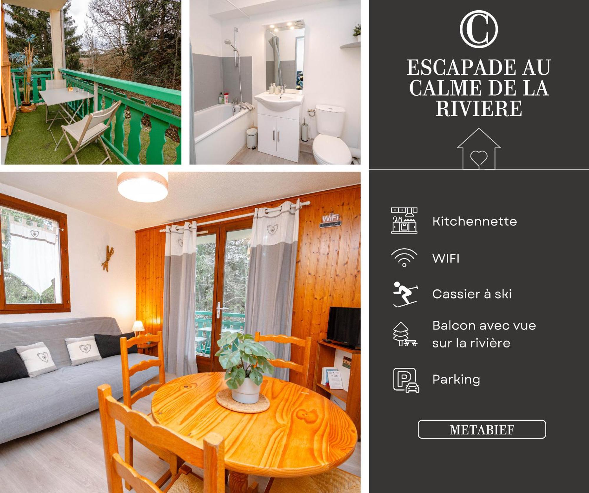 Апартаменты Escapade Au Calme De La Riviere Метабьеф Экстерьер фото